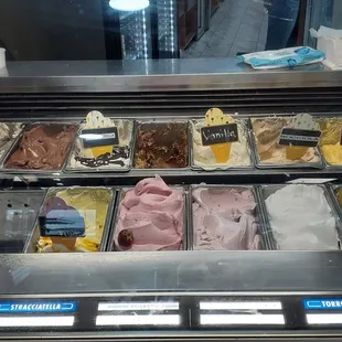 Gelato selection