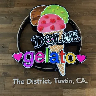 a sign for the district, tustin, ca