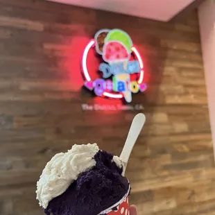 small ube mochi + valentine's themed jane and rochester (earl grey/jamaican rum)