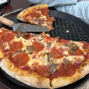 Meat Trio Pizza Boat