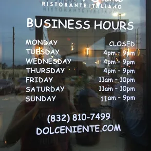 Business hours