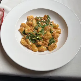 Homemade gnocchi with lobster. This is the star of their menu. Delicious fresh truly a superb plate