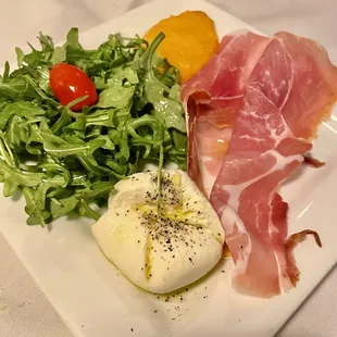 Prosciutto and burrata