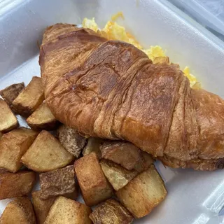 Egg and Cheese Croissant Sandwich
