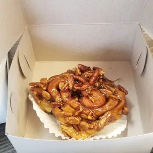 Sticky bun with pecans