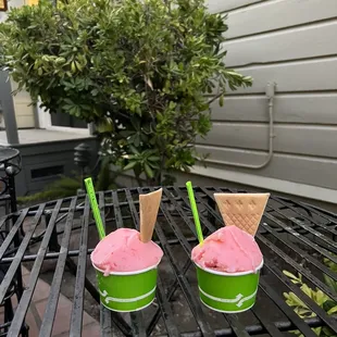 Strawberry Champagne Sorbetto