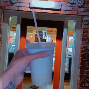 Front door/entrance + mocha freeze