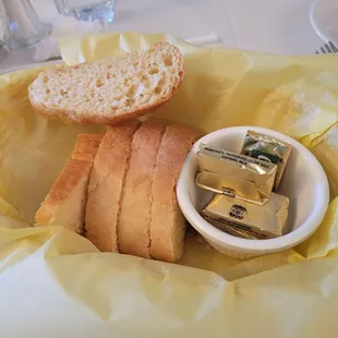 Complimentary bread, softened butter