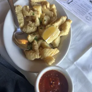 Lightly &quot;too light&quot; fried calamari