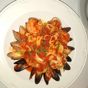 The Seafood Platter w/ Tortellini