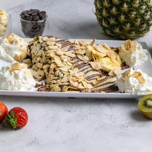 Almond Banana Crepe