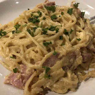 Linguine carbonara
