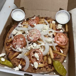 This pizza called Araz's pizza