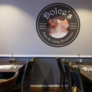Lots of comfortable seating chill music, great staff, good food