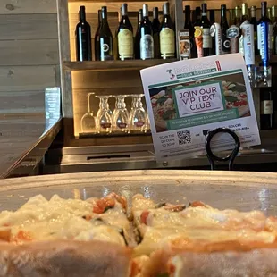 a pizza on a plate