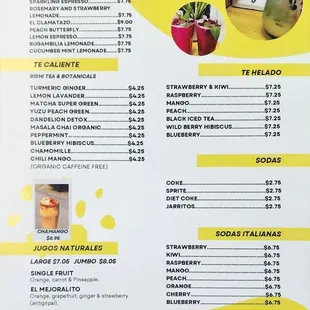 Beverage Menu