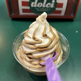 Chocolate swirl dish