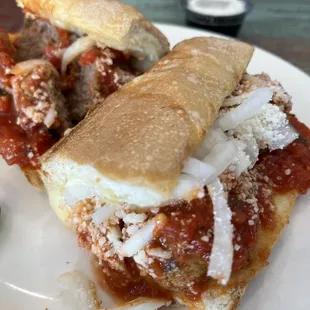 Their meatball sub. I asked for the onions