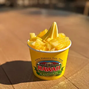 Dole Soft serve with fresh pineapples - I came here for this.   :P