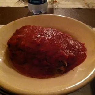 a plate of food on a table