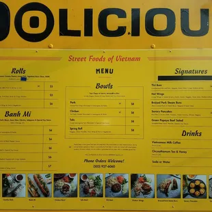 Menú as of August 2018