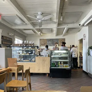Inside the restaurant