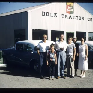 Picture of Founder Stan Dolk with his son and friends taken in 1950's