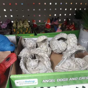 a box of angel dogs and cats