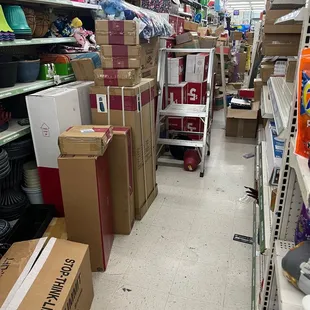 Another blocked aisle