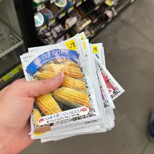 Seeds on sale for 12 cents a packet