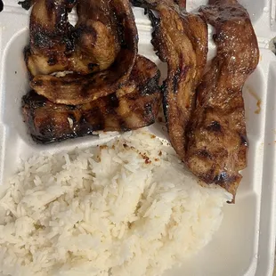 Pork belly with rice