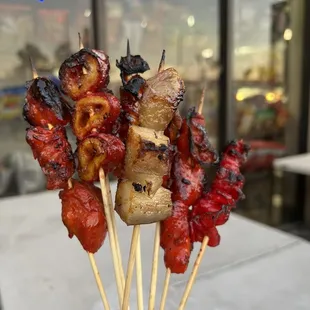 Bouquet of yumminess! These are the best, but chicken tail is #1