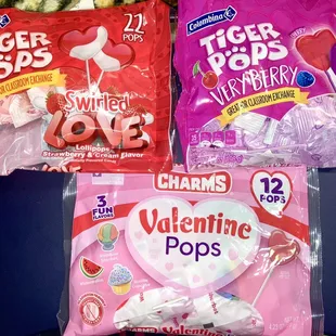 Variety of Valentine Pops for the classroom, office, or home.