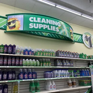 Cleaning supplies