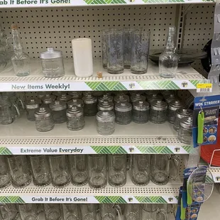 Cute jars with label section