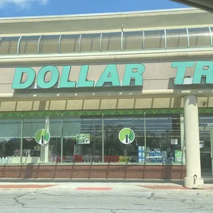 Entrance to store from parking lot.