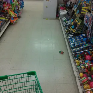 No Bueno!  Having things on the floor is a safety hazard.