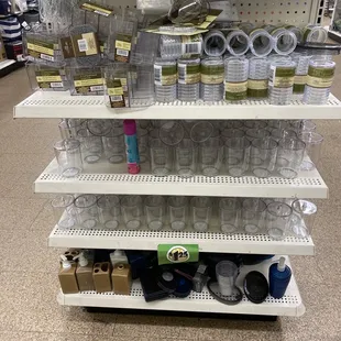 Bathroom section(cute cups with lids)