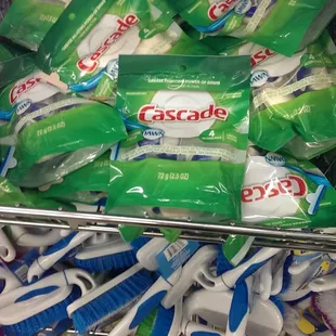 Cascade automatic dishwasher tabs.