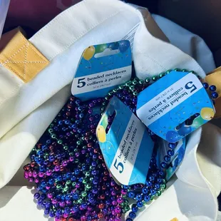 I bought a bunch! Party beads!