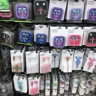 a variety of earphones for sale