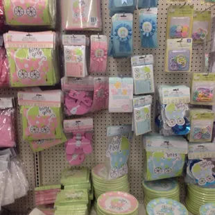 Baby shower decorations.