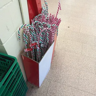 Candy cane decorations