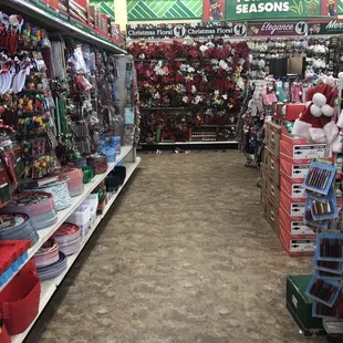Only Christmas stuff available and Thanksgiving is a week away.  Had to go with generic white plates and napkins.