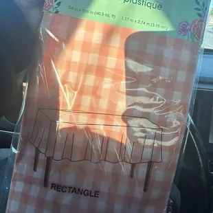 Cute peach tablecloths