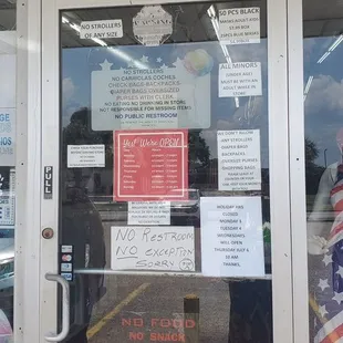 Shopping rules are CLEARLY posted, no exceptions.....but can I?......NO you can't!