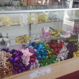 tiaras and balloon weights