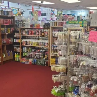 fashion jewelry and religious candles, sage, etc