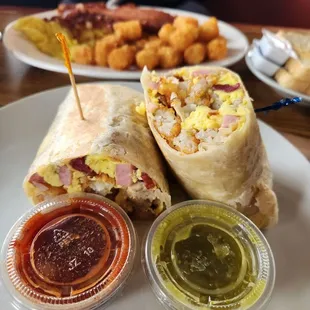 Supreme breakfast burrito