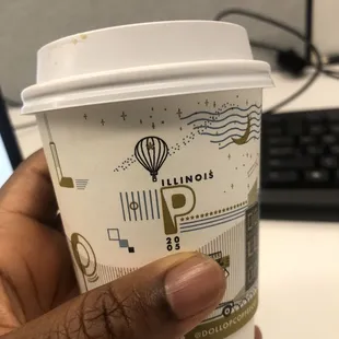 Coconut milk honey latte.